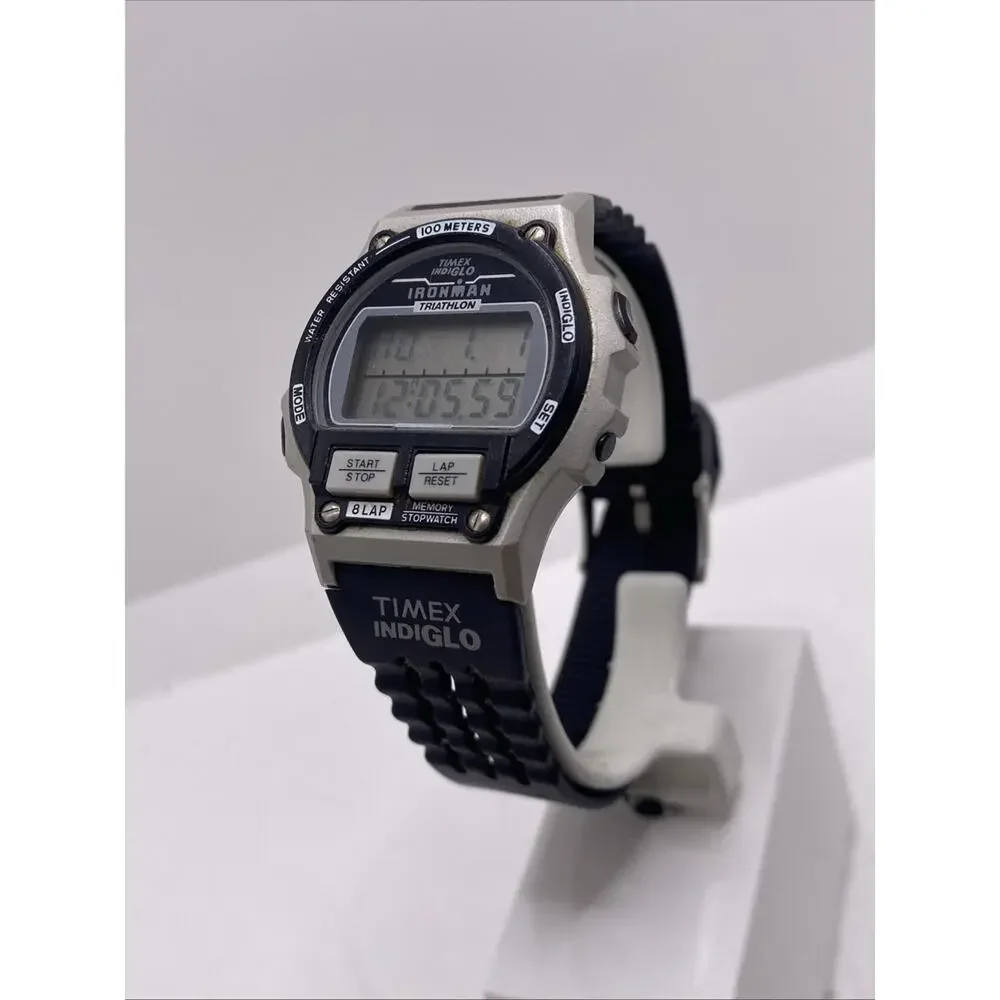 Vintage Timex Ironman Triathlon Mens Watch Rare New Battery Works